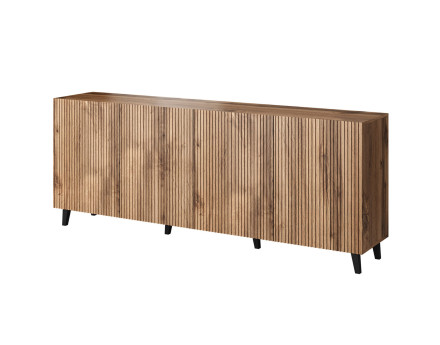Come - buffet bas - bois - 4 portes 200 cm