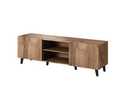 Come - meuble TV - bois - 2 portes et 2 niches 150 cm