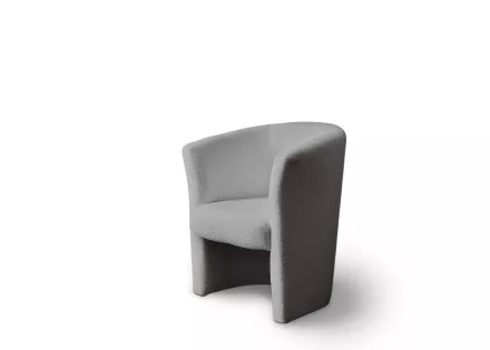 Fauteuil en tissu bouclette ultra tendance - Kori