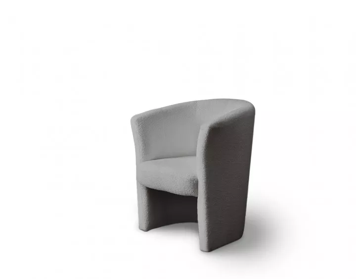 Fauteuil en tissu bouclette ultra tendance - Kori