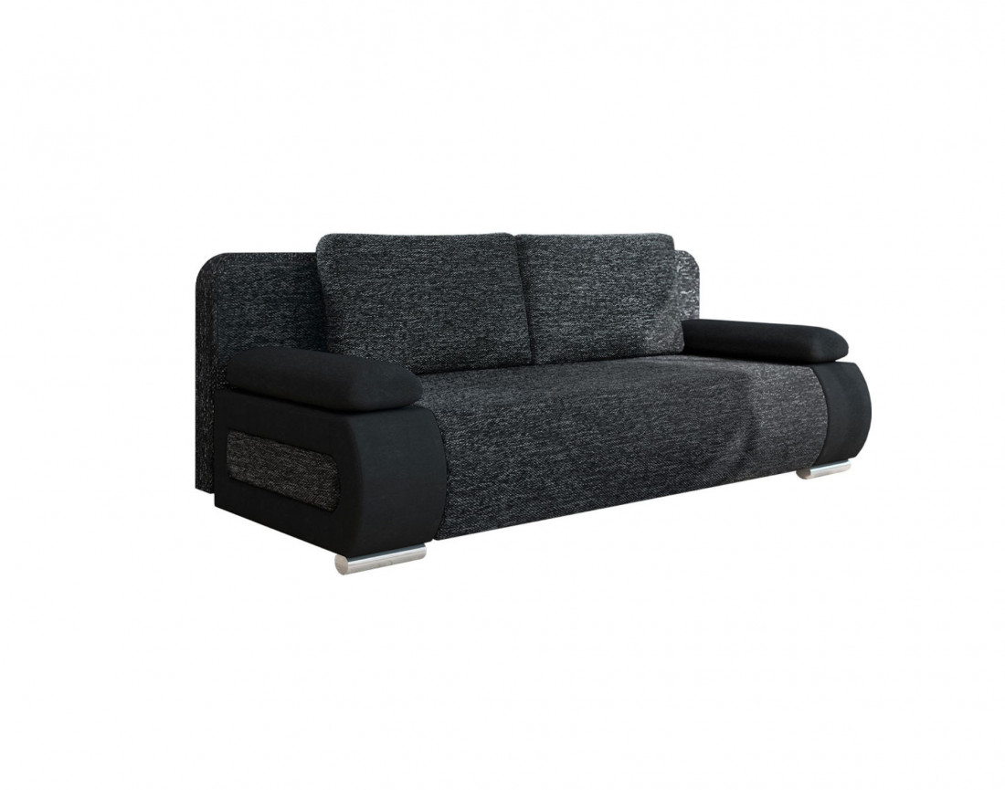 Elio – canapé droit convertible avec coffre style contemporain