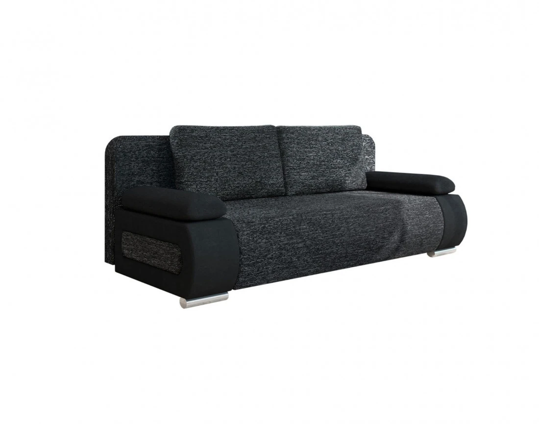Elio – canapé droit convertible avec coffre style contemporain