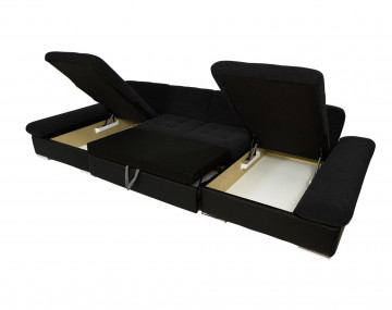 Ulys – canapé panoramique convertible avec coffres au style contemporain