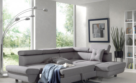 Lisbona - Canapé d'angle droit convertible - L 252 x P 190cm Lisbona - Canapé d'angle droit convertible - L 252 x P 190cm