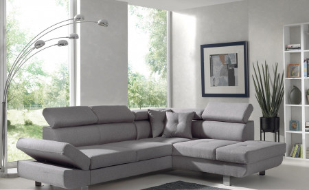 Lisbona - Canapé d'angle droit convertible - L 252 x P 190cm Lisbona - Canapé d'angle droit convertible - L 252 x P 190cm