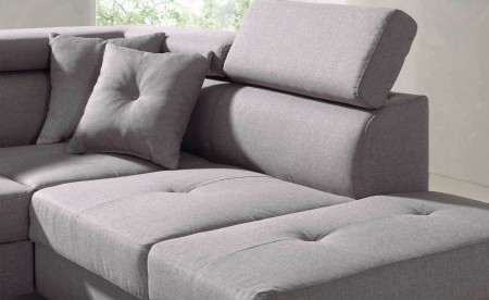 Lisbona - Canapé d'angle droit convertible - L 252 x P 190cm Lisbona - Canapé d'angle droit convertible - L 252 x P 190cm
