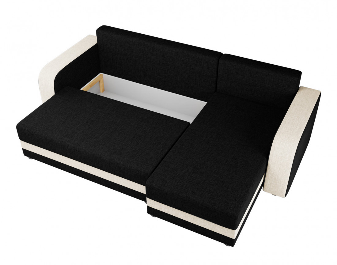 Harvey – canapé d’angle réversible convertible avec coffre 4 places en tissu style contemporain Harvey – canapé d’angle réversible convertible avec coffre 4 places en tissu style contemporain