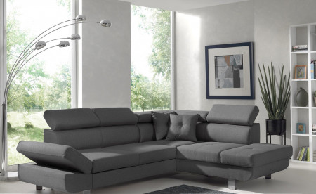 Lisbona - Canapé d'angle droit convertible - L 252 x P 190cm Lisbona - Canapé d'angle droit convertible - L 252 x P 190cm