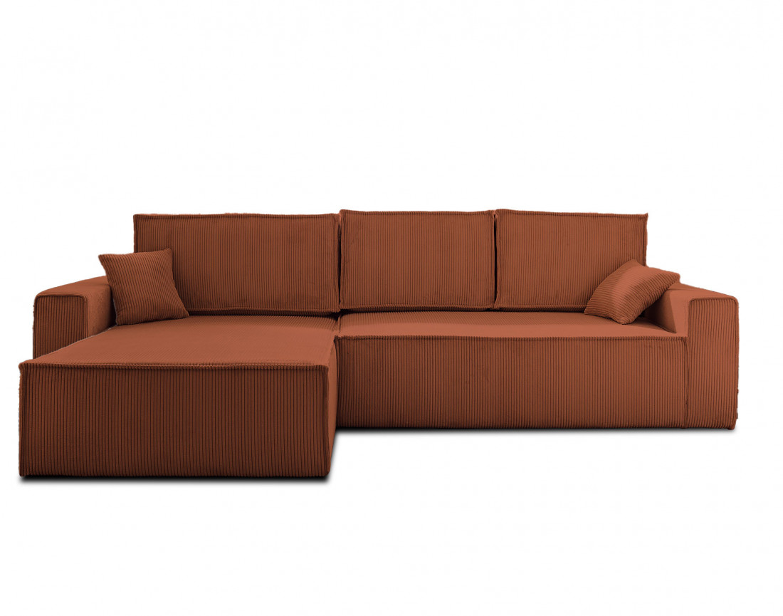 Canapé d'angle réversible 4 places convertible Dellia - Best Mobilier