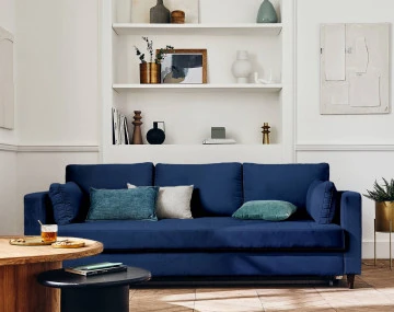 Canapé droit 3 places convertible Pet Friendly Anna - Best Mobilier