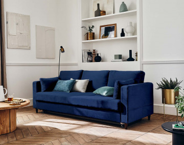 Canapé droit 3 places convertible Pet Friendly Anna - Best Mobilier