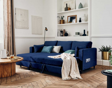 Canapé droit 3 places convertible Pet Friendly Anna - Best Mobilier