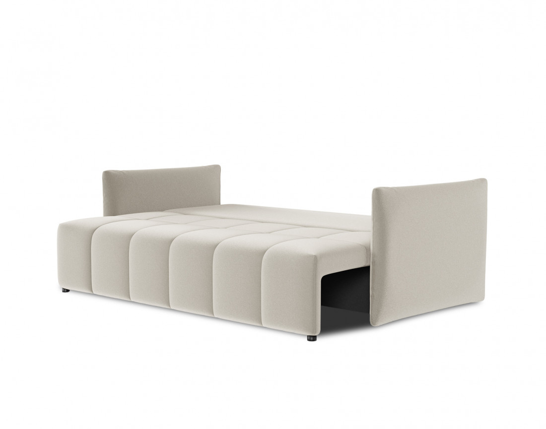 Canapé 3 places convertible avec coffre en velours Petra Canapé 3 places convertible avec coffre en velours Petra