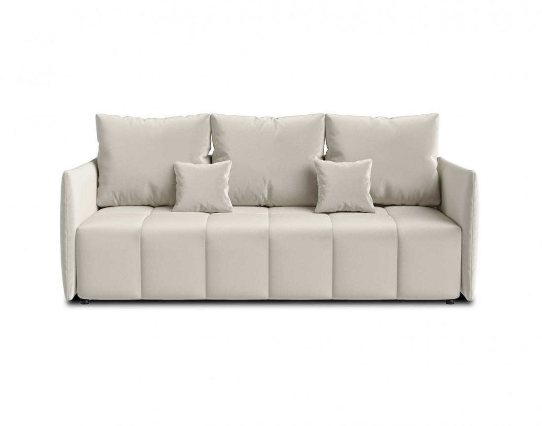 Canapé 3 places convertible avec coffre en velours Petra Canapé 3 places convertible avec coffre en velours Petra