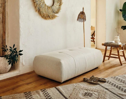 Pouf modulable - en tissus...