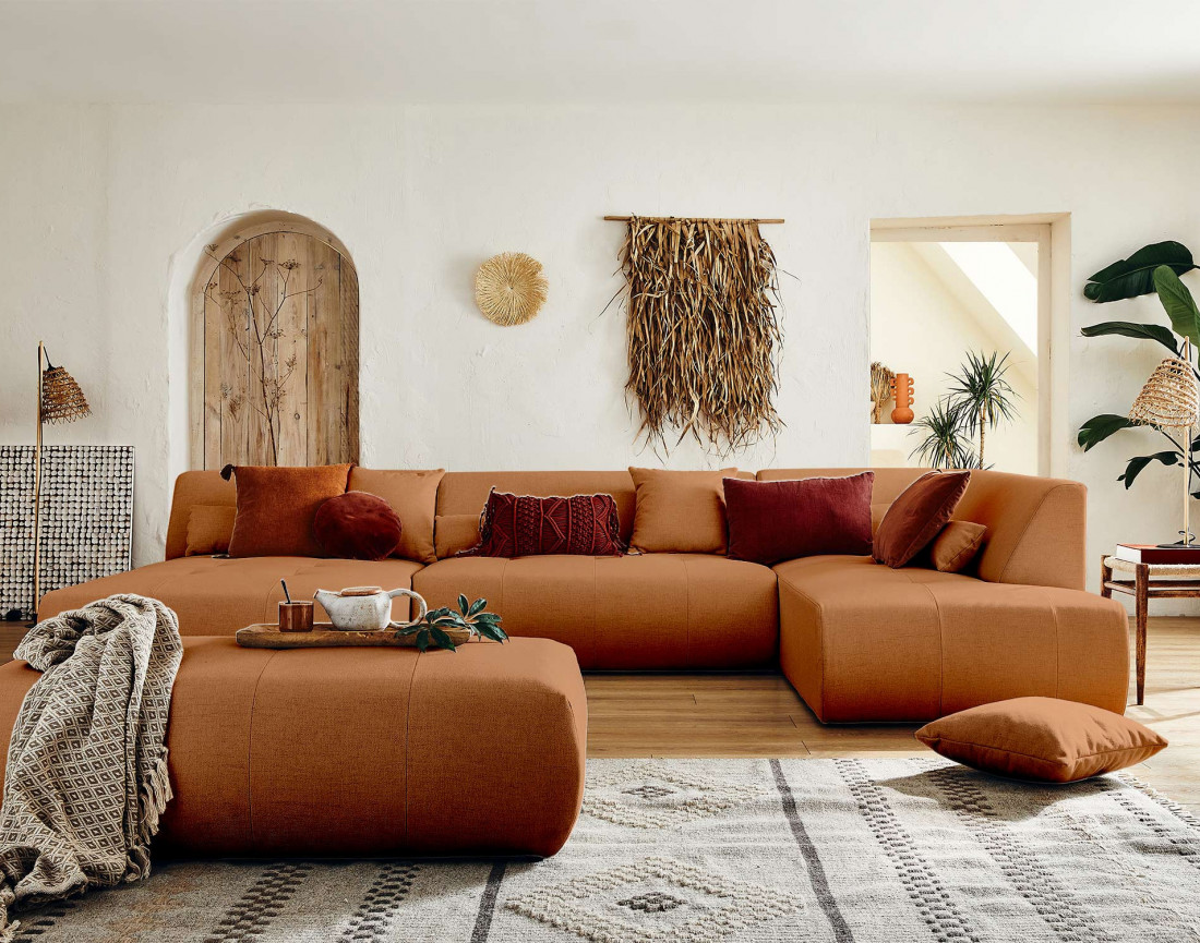 Pouf modulable - en tissus - Onyx