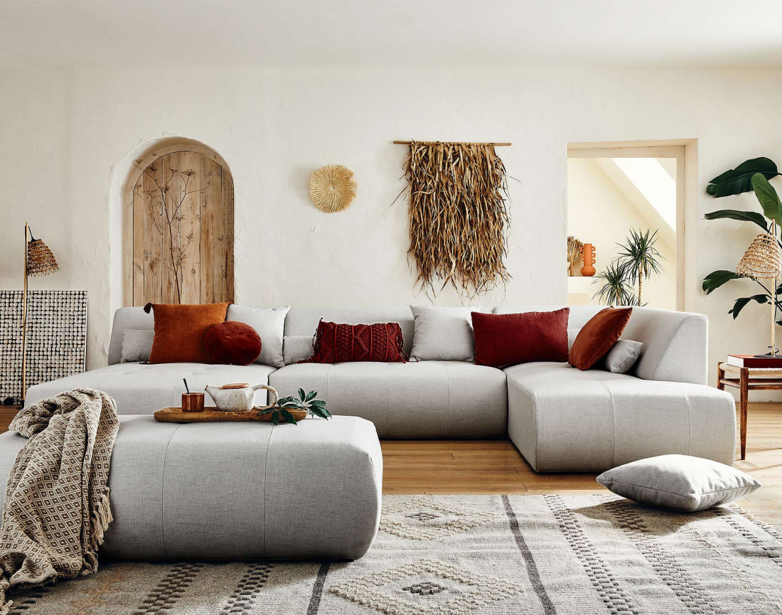 Pouf modulable - en tissus - Onyx