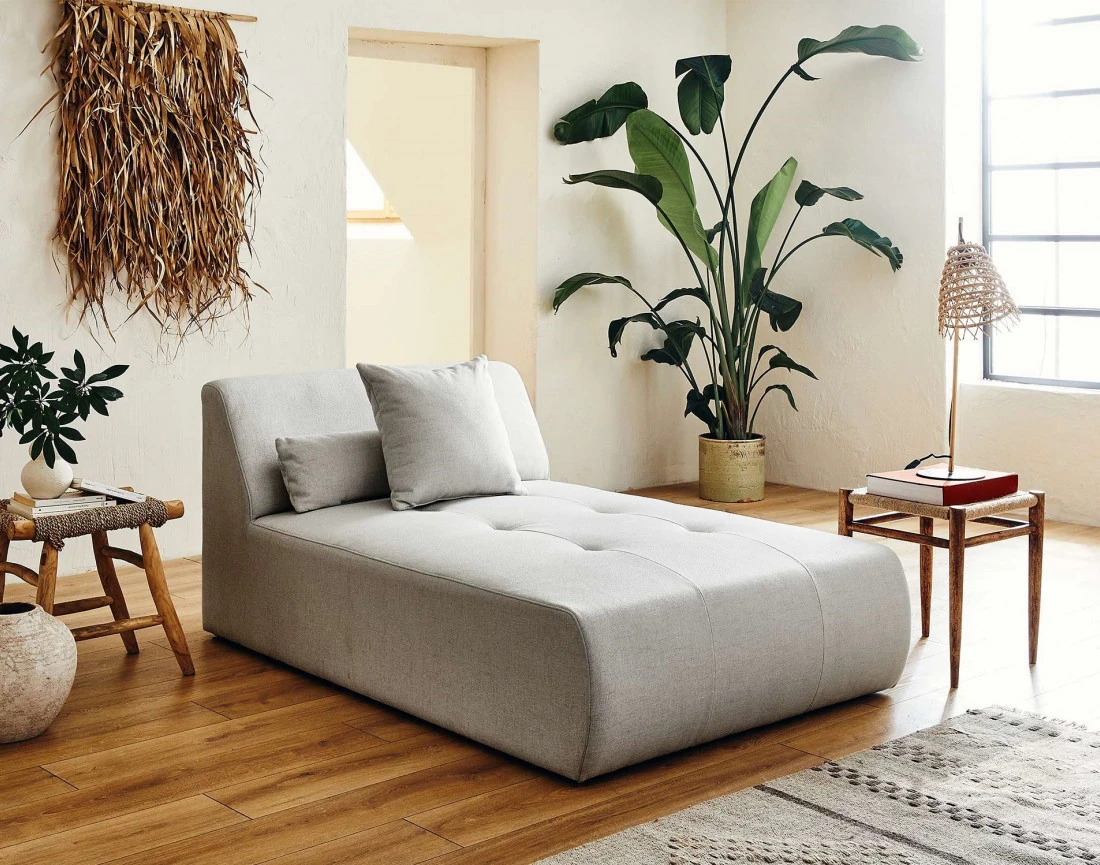 Canapé modulable panoramique d'angle gauche 7 places - en tissu - Onyx