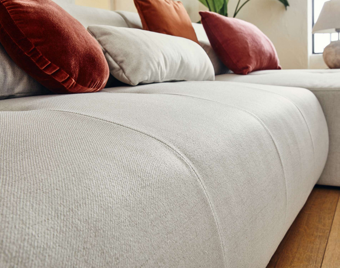 Canapé modulable d'angle droit 5 places - en tissu - Onyx Canapé modulable d'angle droit 5 places - en tissu - Onyx