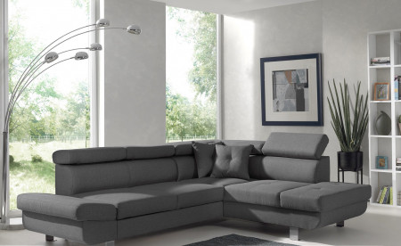 Lisbona - Canapé d'angle droit convertible - L 252 x P 190cm Lisbona - Canapé d'angle droit convertible - L 252 x P 190cm