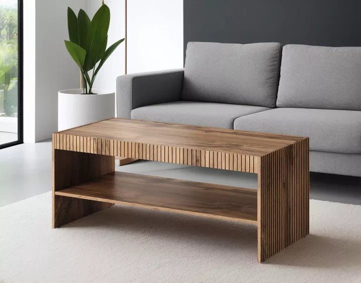 Come - table basse - bois - 120 cm - style contemporain