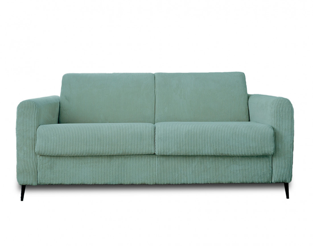 Canapé 3 places convertible express quotidien en velours côtelé Owen