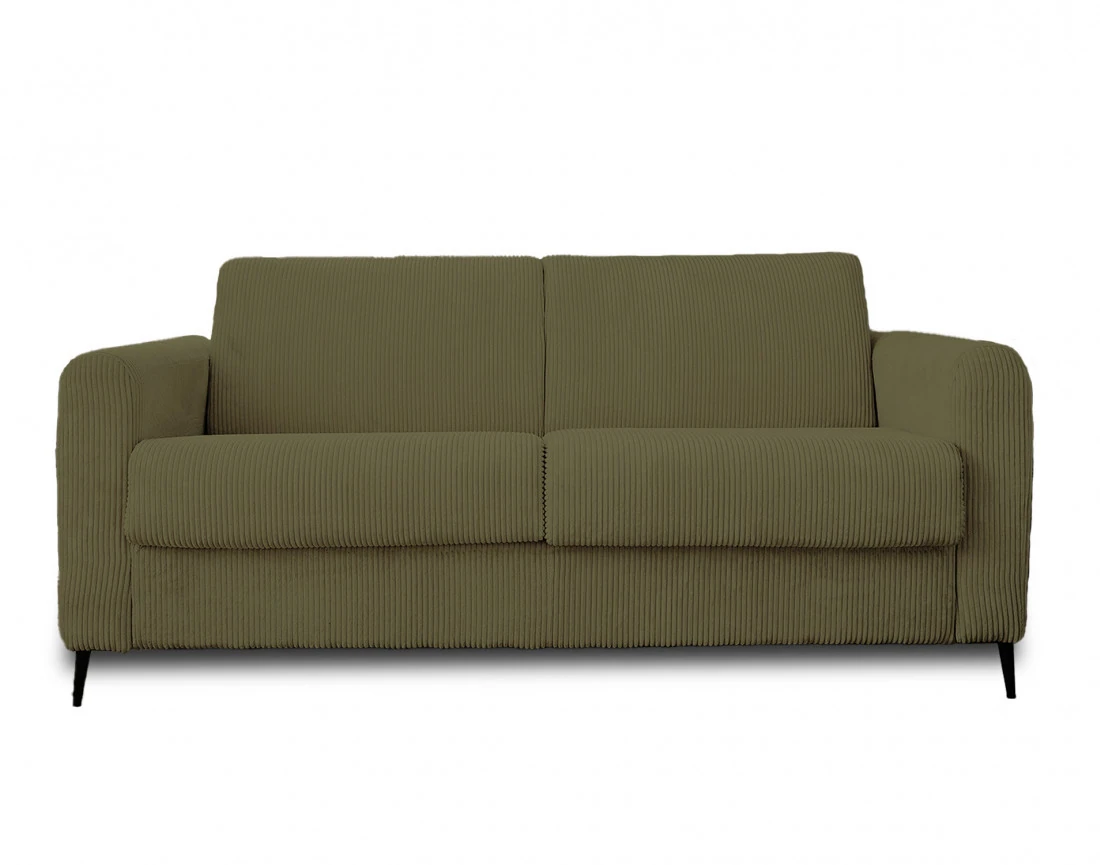 Canapé 3 places convertible express quotidien en velours côtelé Owen