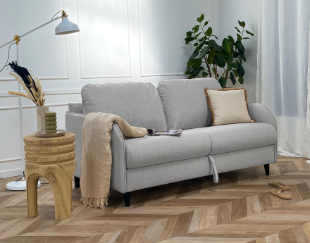 Canapé 3 places convertible express quotidien en tissu Cosmos