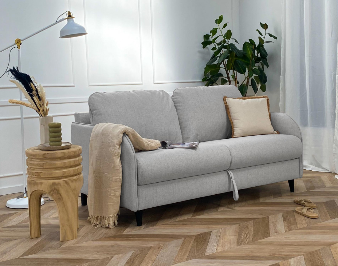 Canapé COSMOS 3 places convertible express quotidien en tissu | Best Mobilier