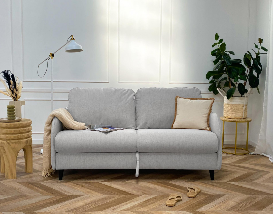 Canapé COSMOS 3 places convertible express quotidien en tissu | Best Mobilier