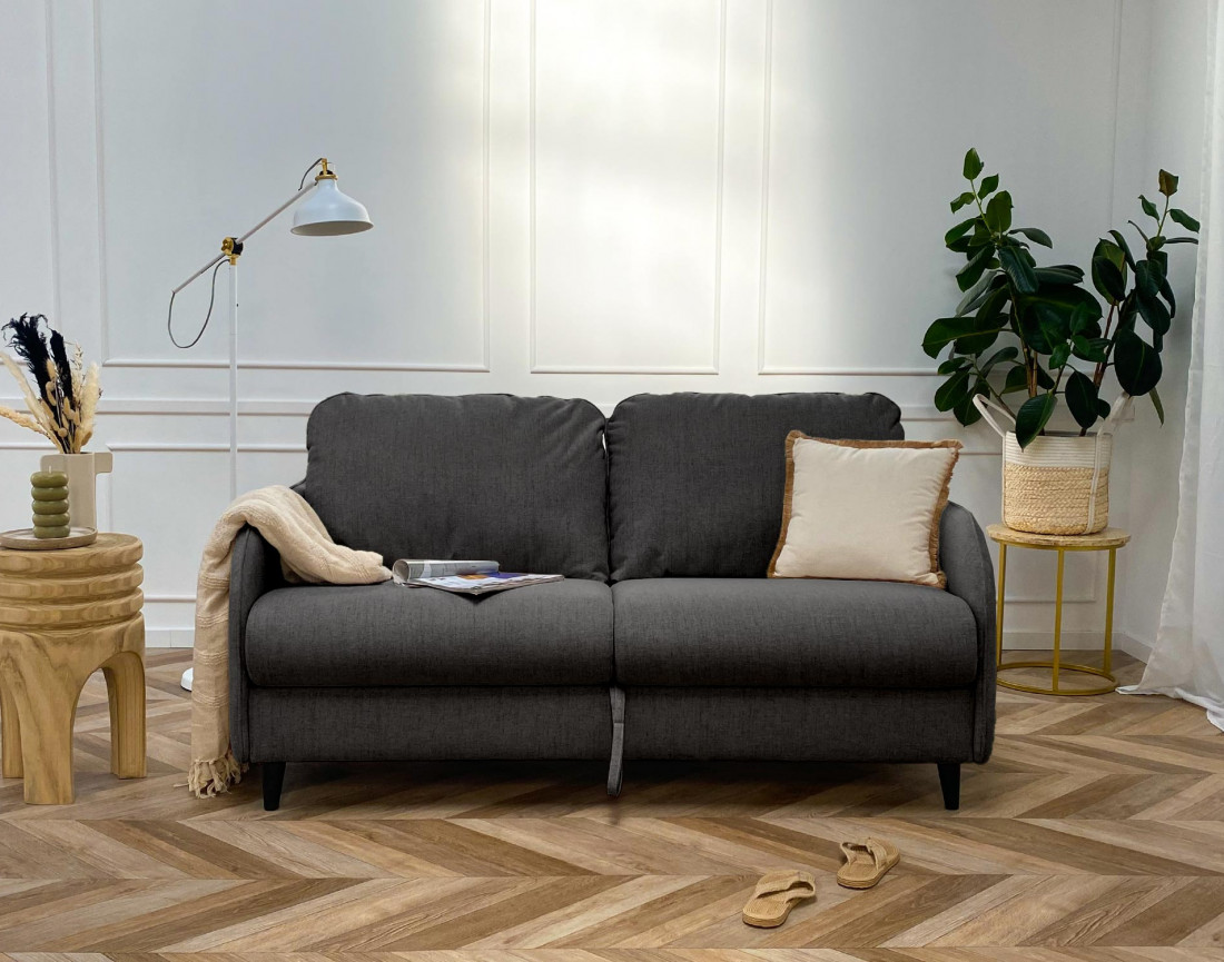 Canapé COSMOS 3 places convertible express quotidien en tissu | Best Mobilier