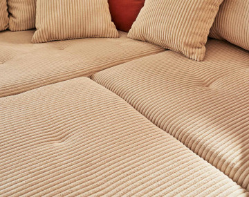 Pouf modulable en velours côtelé - Rune