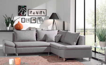 Jade - Canapé d'angle droite convertible avec rangement - 258x196x85cm Jade - Canapé d'angle droite convertible avec rangement - 258x196x85cm