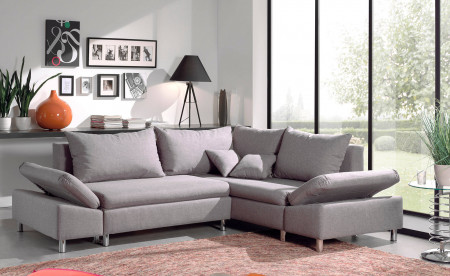 Jade - Canapé d'angle droite convertible avec rangement - 258x196x85cm Jade - Canapé d'angle droite convertible avec rangement - 258x196x85cm