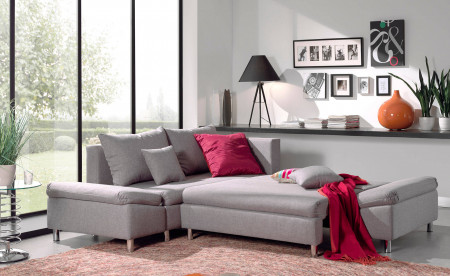 Jade - Canapé d'angle gauche convertible avec rangement - 258x196x85cm Jade - Canapé d'angle gauche convertible avec rangement - 258x196x85cm