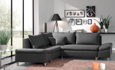 Jade - Canapé d'angle gauche convertible avec rangement - 258x196x85cm Jade - Canapé d'angle gauche convertible avec rangement - 258x196x85cm