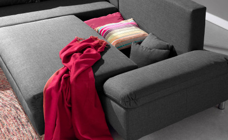 Jade - Canapé d'angle gauche convertible avec rangement - 258x196x85cm Jade - Canapé d'angle gauche convertible avec rangement - 258x196x85cm
