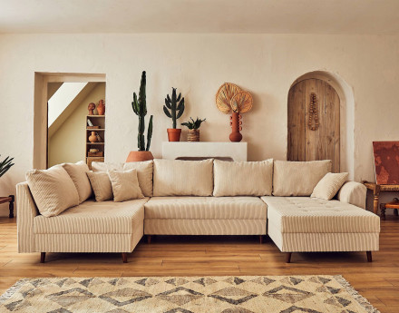 Canapé panoramique d'angle...