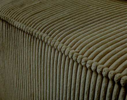 Canapé modulable d'angle gauche 6 places en velours côtelé Colombine