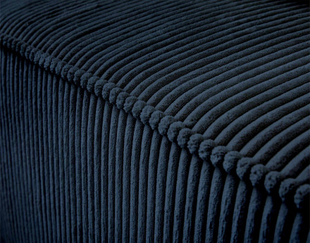 Canapé modulable d'angle gauche 6 places en velours côtelé Colombine