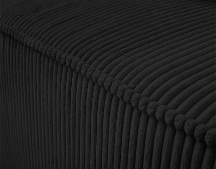 Canapé modulable d'angle gauche 6 places en velours côtelé Colombine