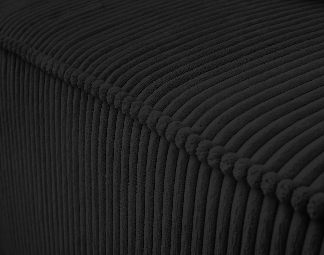 Canapé modulable d'angle gauche 6 places en velours côtelé Colombine Canapé modulable d'angle gauche 6 places en velours côtelé Colombine