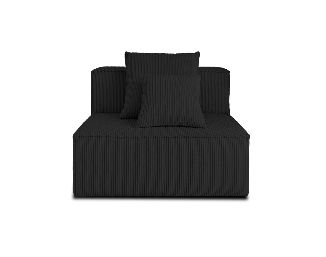 Module d'assise sans accoudoirs en velours côtelé Colombine Module d'assise sans accoudoirs en velours côtelé Colombine