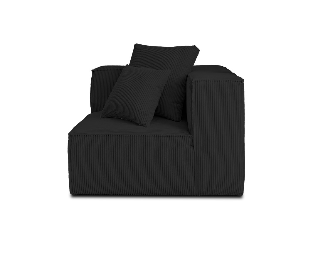 Module d'assise d'angle réversible en velours côtelé Colombine Module d'assise d'angle réversible en velours côtelé Colombine