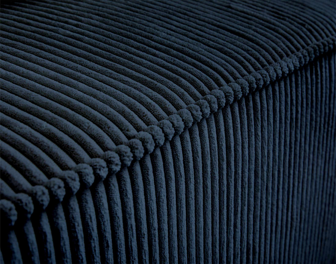 Module d'assise gauche en velours côtelé Colombine