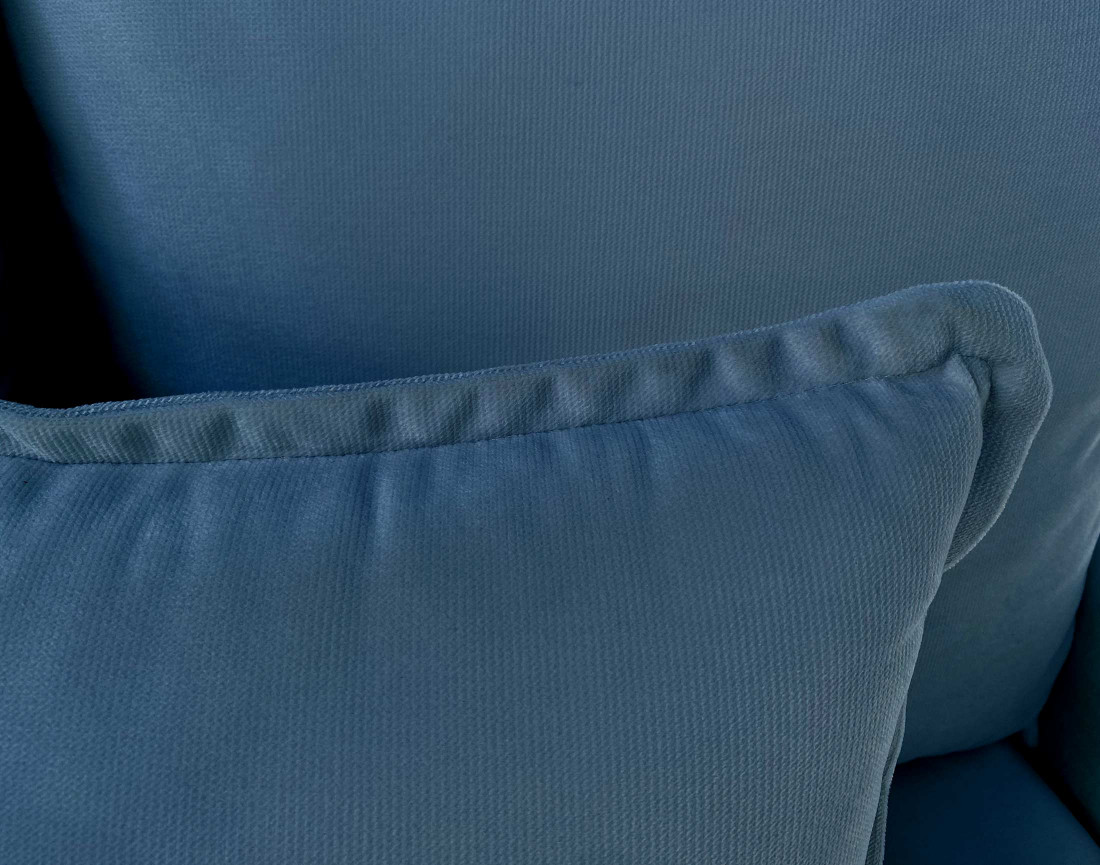 Canapé 3 places convertible avec coffre en velours Apia