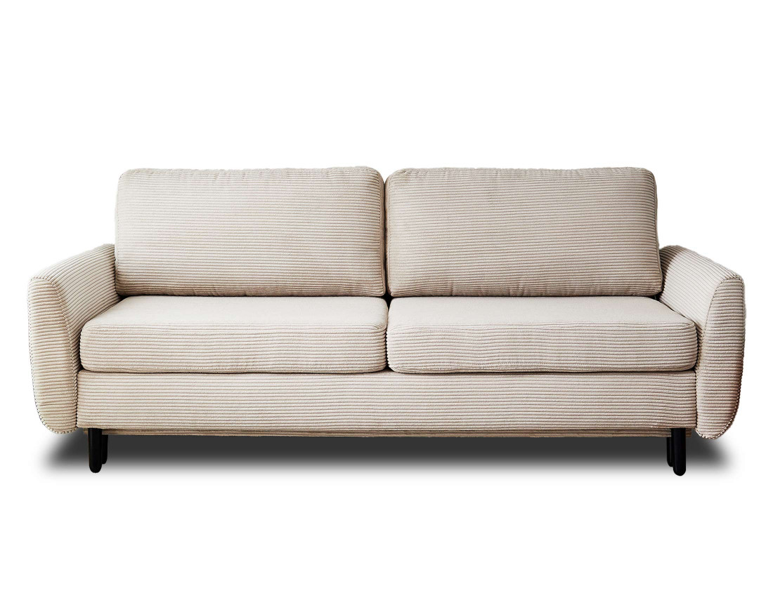 Canapé 3 places convertible avec coffre en velours côtelé Dan Canapé 3 places convertible avec coffre en velours côtelé Dan