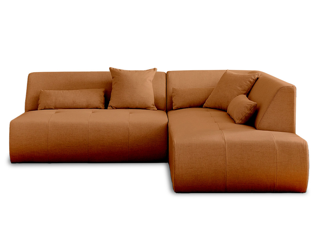 Canapé modulable d'angle droit 5 places - en tissu - Onyx