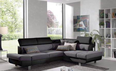 Lisbona - Canapé d'angle droit convertible - L 252 x P 190cm Lisbona - Canapé d'angle droit convertible - L 252 x P 190cm