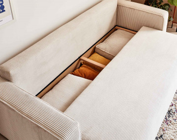 Canapé droit 3 places convertible Pet Friendly Topaze - Best Mobilier
